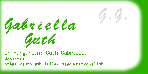 gabriella guth business card
